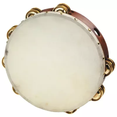 Tamburin, Tambourin, Percussion, Holz, MetallRinge