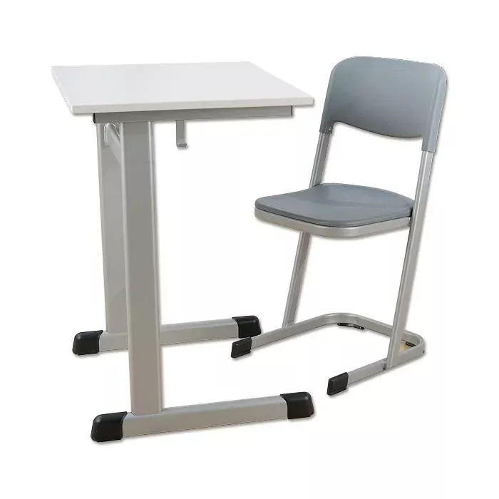 Schreibtischset, Schreibtisch, Schülerstuhl, Metallgestell, Plastiksitz