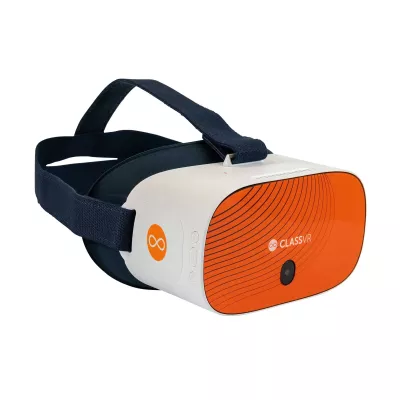 VR-Headset, Virtual Reality, Orange front, Headset, Goggles