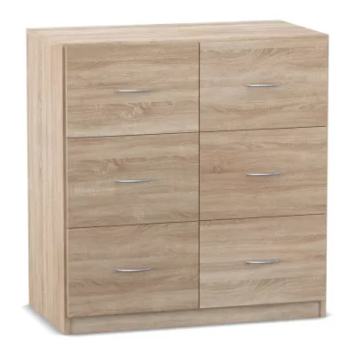 6er Schubladenschrank mit Sockel, 99,1 x 94,4 cm