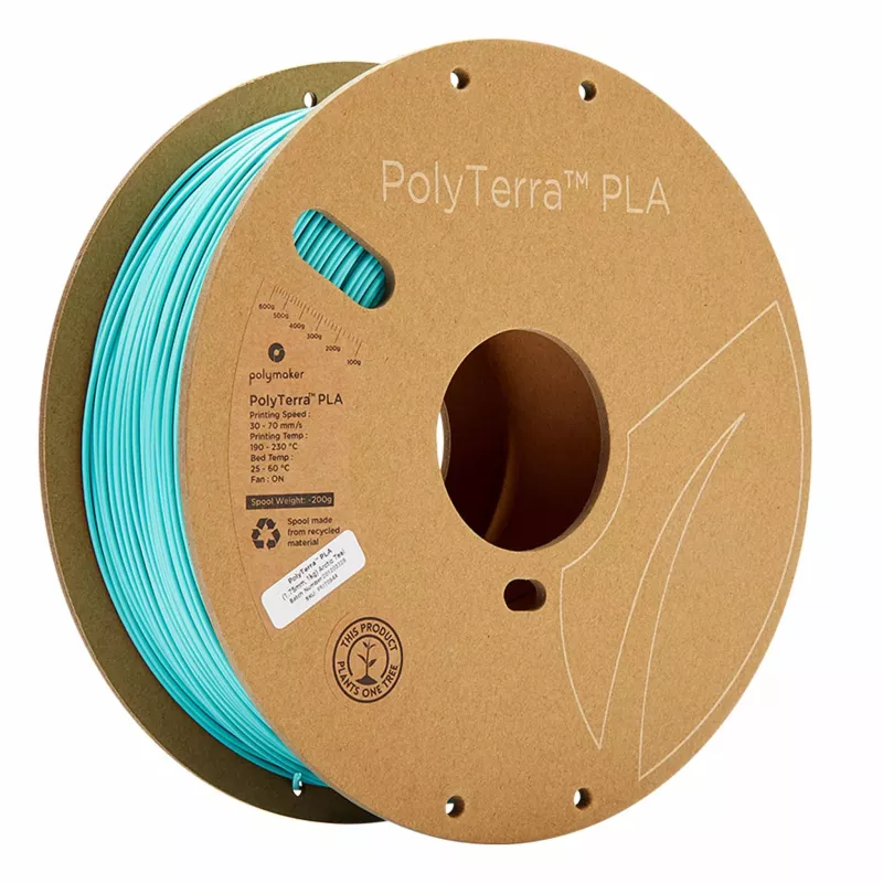 3D-Druck Filament, PLA Filament, türkis, Spule, Polymer