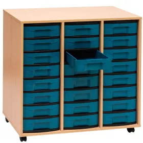 Flexeo® Regal mit 24 flachen treeNside Boxen