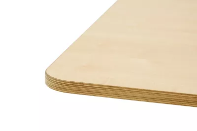 Holzplatte, Sperrholz, dünne Platte, Kiefer, Ecken abgerundet
