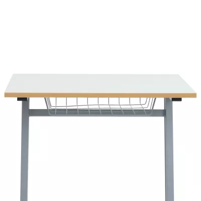 Schreibtisch, Küche, Werkbank, Metallgestell, Holzkante