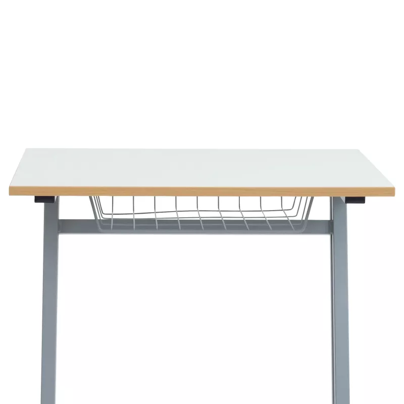 Schreibtisch, Küche, Werkbank, Metallgestell, Holzkante