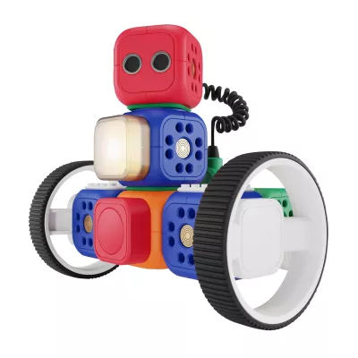 Kugelroboter, Baustein-Roboter, Lernroboter, Baukasten, LED-Licht