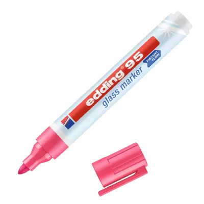glasmarker, glasmarker, pink marker, wg marker, edding 95