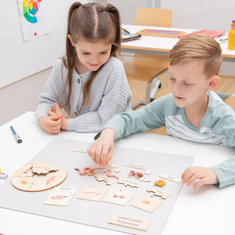 Puzzle, Bildungsspiel, Kinder Spiel, Holzteile, Lernbrett
