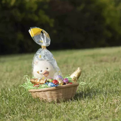 Ostern, Osterkorb, Schokoladenhasen, Eier, Präsentkorb