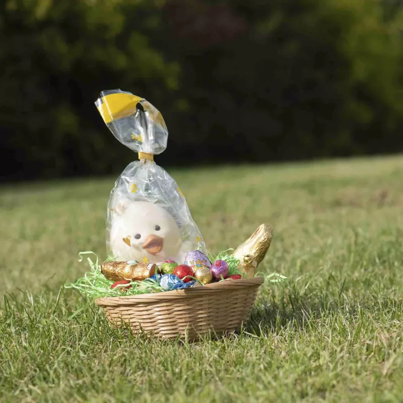 Ostern, Osterkorb, Schokoladenhasen, Eier, Präsentkorb