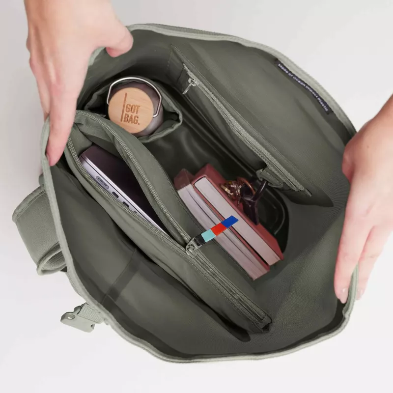 Rucksack, Tasche, Laptopfach, Ordnerfach, Klappentasche