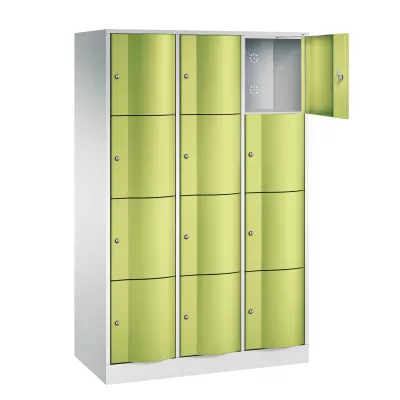 Postfach, Schließfach, Schlitzlogo, Schiebetüren, Hochschrank