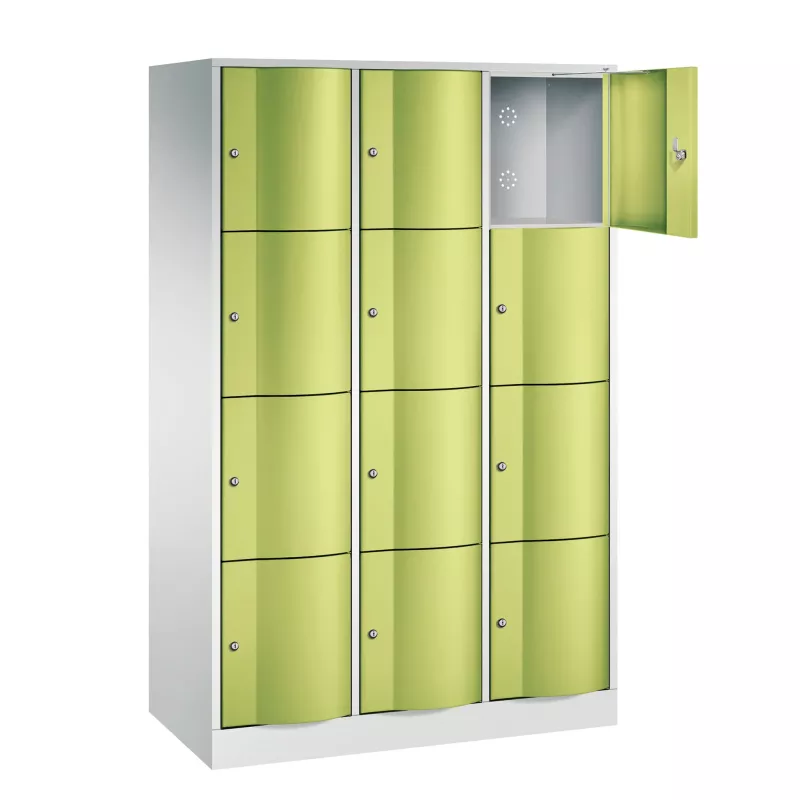 Postfach, Schließfach, Schlitzlogo, Schiebetüren, Hochschrank