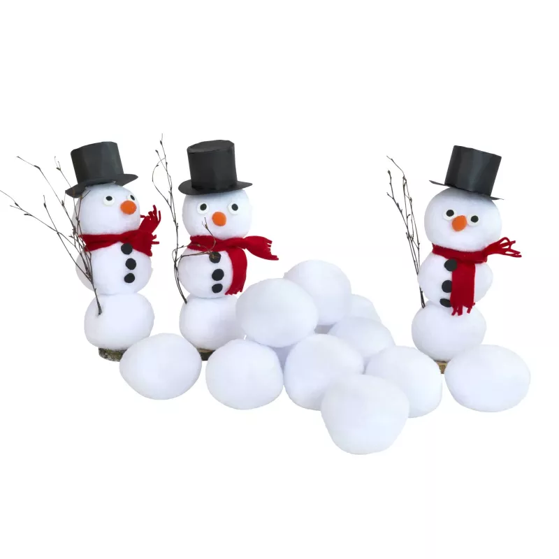 Schneemann, Schneefiguren, Winterdeko, Kugeldeko, Topfhut
