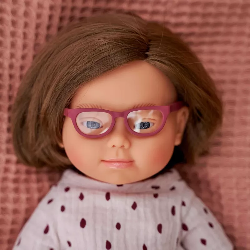 Puppe, Brille, Gläser, Kleidung, Gestell