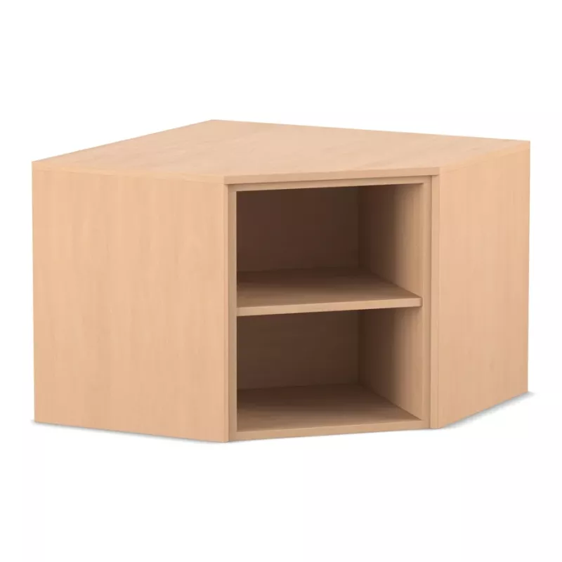 Nachtisch, Beistelltisch, Regalboden, Lichtholz, Eckform