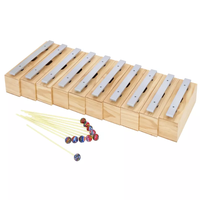 Xylophon, Holzblech, Metallbarren, Schlaginstrument, Schlägel