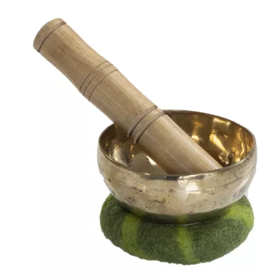 Mörser, Stößel, Messing, Küchenzubehör, Grün