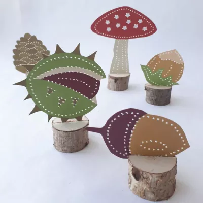 holzartikel, figuren, pilz, kreativset, deko