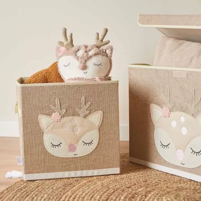 Korbbox, Kinderaufbewahrung, Hirschapfel Reh, Stoffkorb, Storage Box