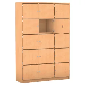 Schließfachschrank mit 15 Briefschlitzen, 190 x 142,5 cm