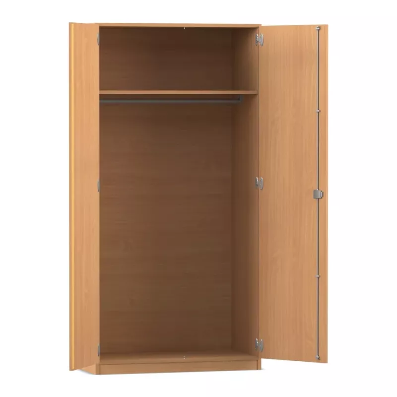 Kleiderschrank, Schrank, Holzschrank, Hängeleiste, Regal