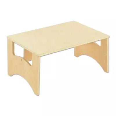 Kleintisch, Holztisch, Kinderhöhe, Holzplatte, gerade Kanten