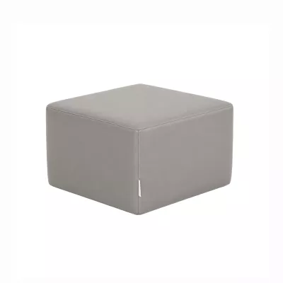 Hocker mit Kunstlederbezug