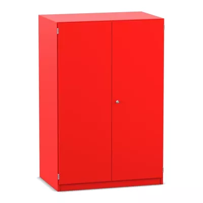 Schrank, Küchenschrank, roter Schrank, Scharniertür, Metallkonstruktion