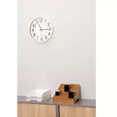 wanduhr, analoguhr, organizer aus holz, holz organizer, tischuhr