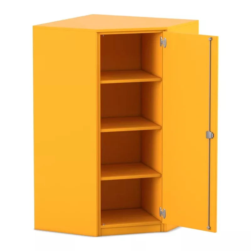 Schrank, Schrankboden, Schraenke, Metall, Gelb