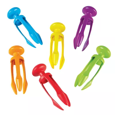 Clips, Push pins, Bunt, Kunststoff, Verschiedene Farben