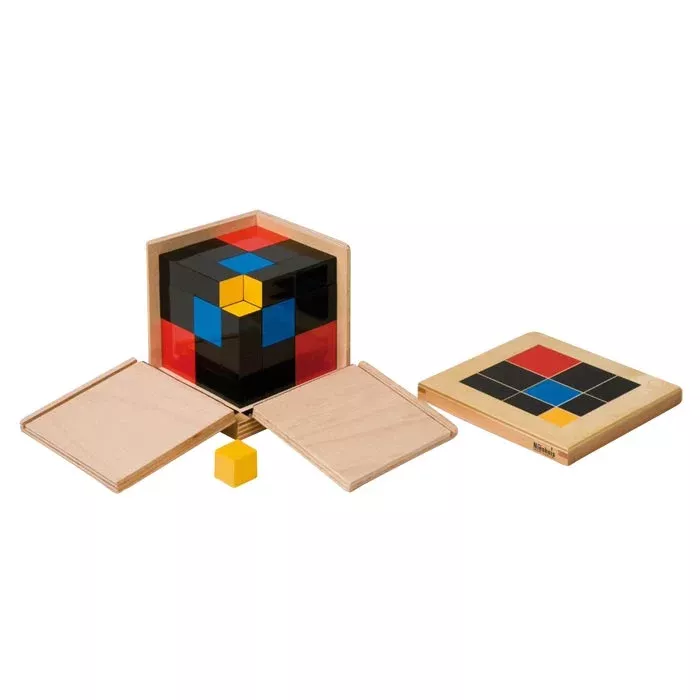 Holzspielzeug, Puzzlespiel, Kubus, Farbwürfel, Lernspielzeug