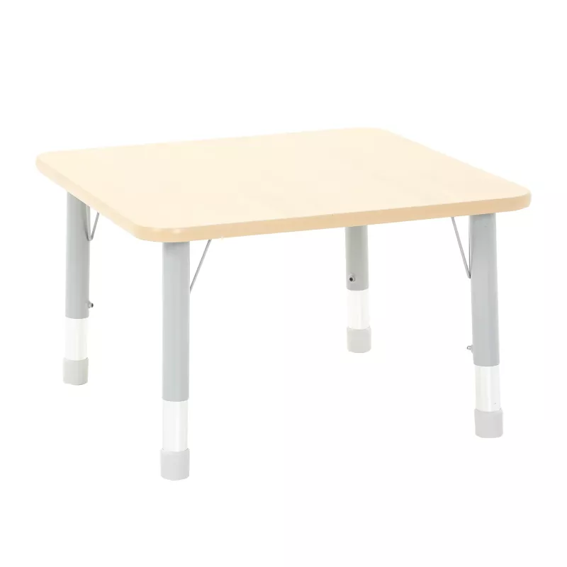 Kindertisch, Holztisch, Tischplatte, Metallbeine, Kunststofffüße