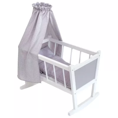 Kinderbett, Babybett, Gitterbett, Himmelvorhang, Muster