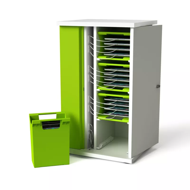 Schubladenschrank, Dokumentenschrank, Aktenordner, Grün, Stapelordner