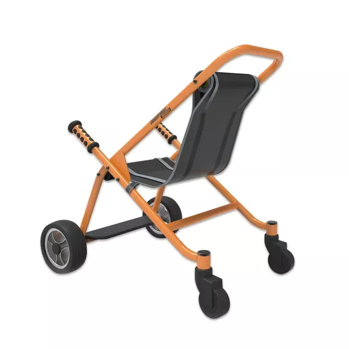 Kinderwagen, Kinderbuggy, Transportwagen, orange, Stoffsitz