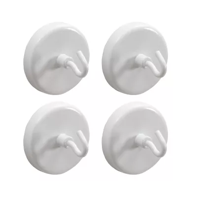 Haken, Befestigung, Wandhaken, Rundbasis, 4er-Set