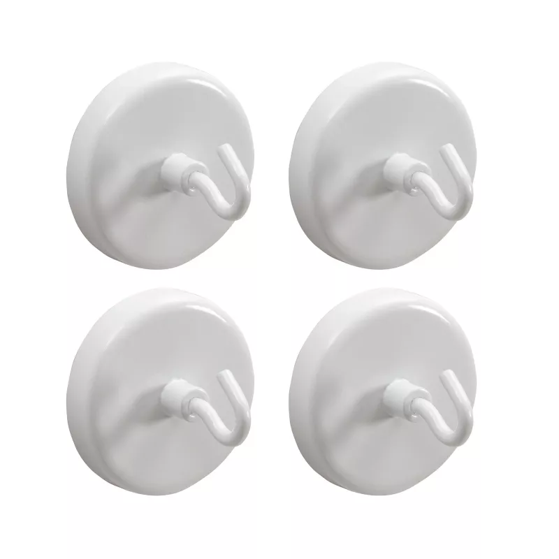 Haken, Befestigung, Wandhaken, Rundbasis, 4er-Set