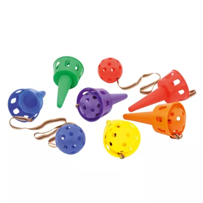 Kegelball, Kegelspiel, Kegelset, Bunt, Holz- oder Kunststoffkegel