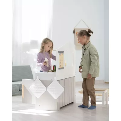 Spielküche, Kinderküche, Kochutensilien, Kochofen, Kochhandschuhe