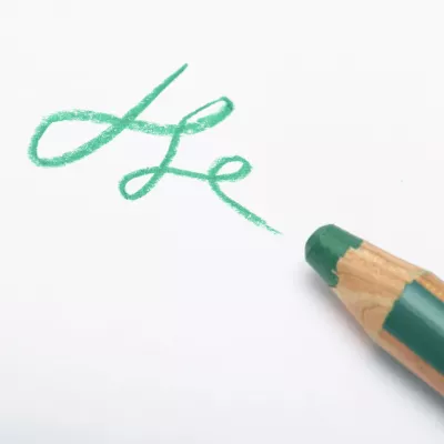 Grüner Bleistift, Schriftzug, Schreibwerkzeug, Kunstbedarf, Grün