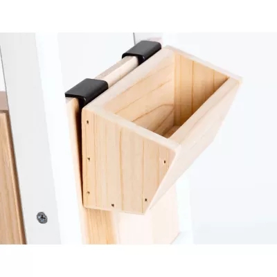 Holzkorb, Tischorganizer, Aufbewahrungsbox, Holzbox, Korbhalterung