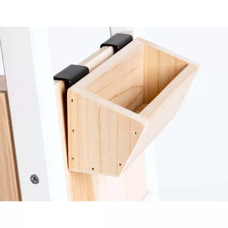 Holzkorb, Tischorganizer, Aufbewahrungsbox, Holzbox, Korbhalterung