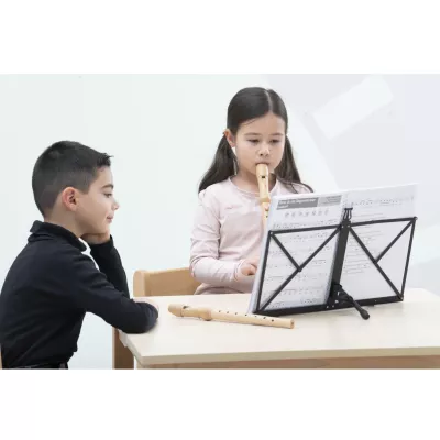 Kinder-Musikinstrument, Blockflöte, Musikinstrument, Notenständer, Schülerinnen