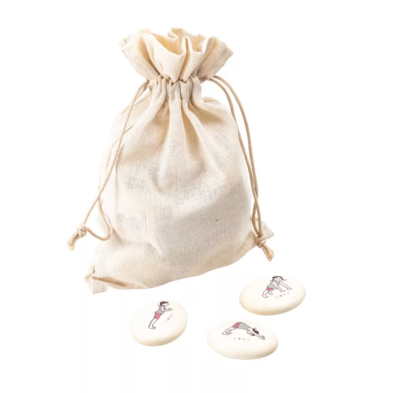 drawstring bag, canvas bag, linen bag, pillow press-ons, set of stones