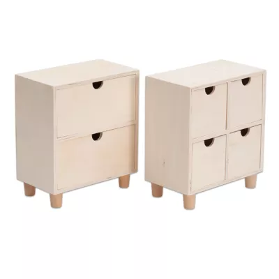 Nachttisch, Nachtkommode, Holz, Schubkombi, DIY-Holzmöbel