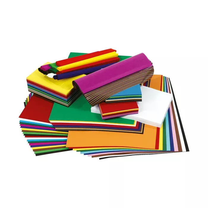 bunte Pappe, Kartonage, Farbenfächer, Farbkarton, Bastelbedarf
