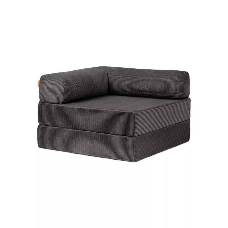 Sessel, Sessel mit Rückenkissen, Grau, Cord Materials, Modulares Sitzkissen