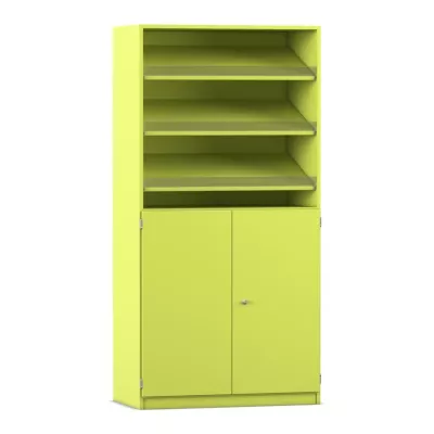 Regal, Schrank, Offenes Regalband, Schrankboden, Schranktür